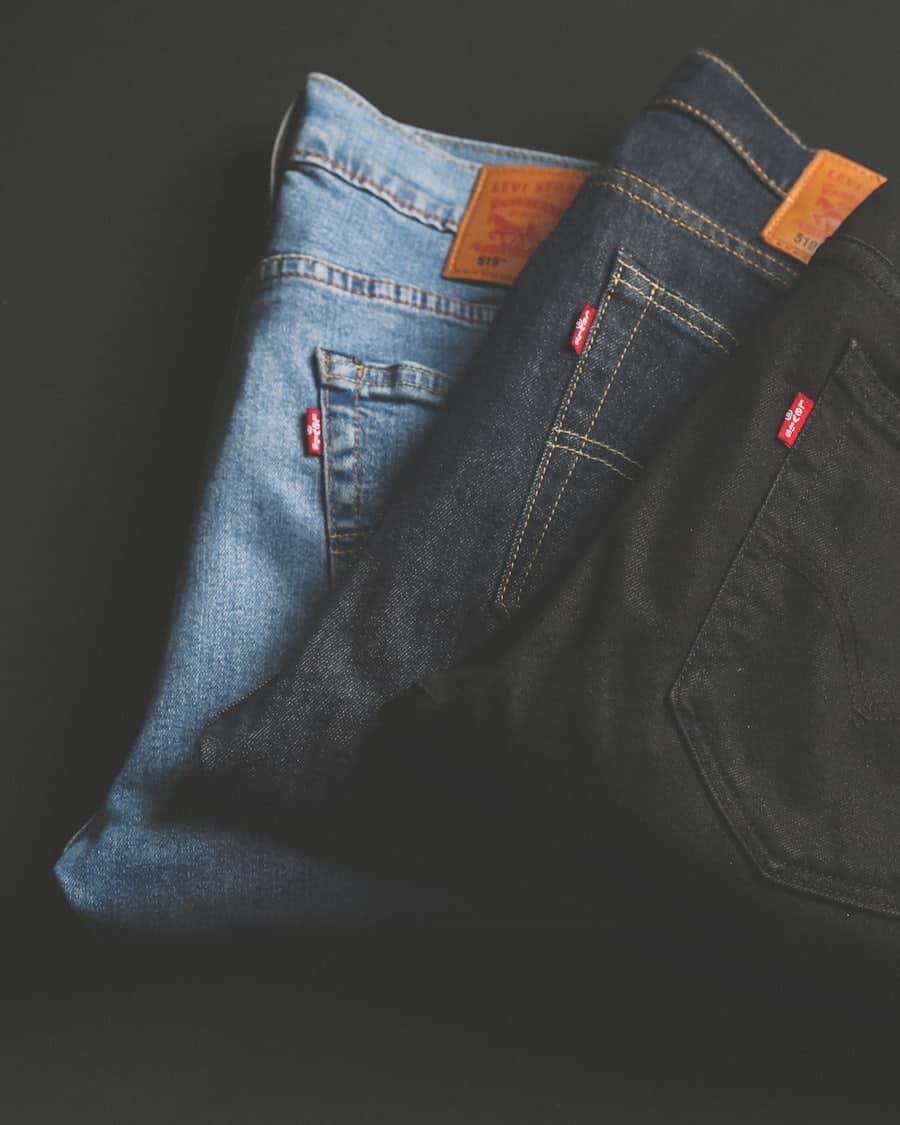 Straight leg jeans